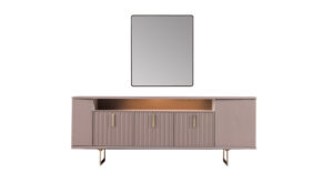 Oglindă Consolă Latte, 80×92 cm - Design Elegant