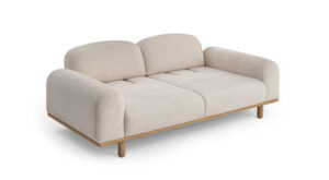 Canapea Soho Crem 3 Locuri, Design Elegant