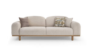 Canapea Soho Crem 3 Locuri, Design Elegant