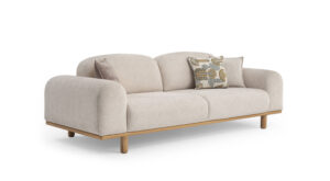 Canapea Soho Crem 3 Locuri, Design Elegant