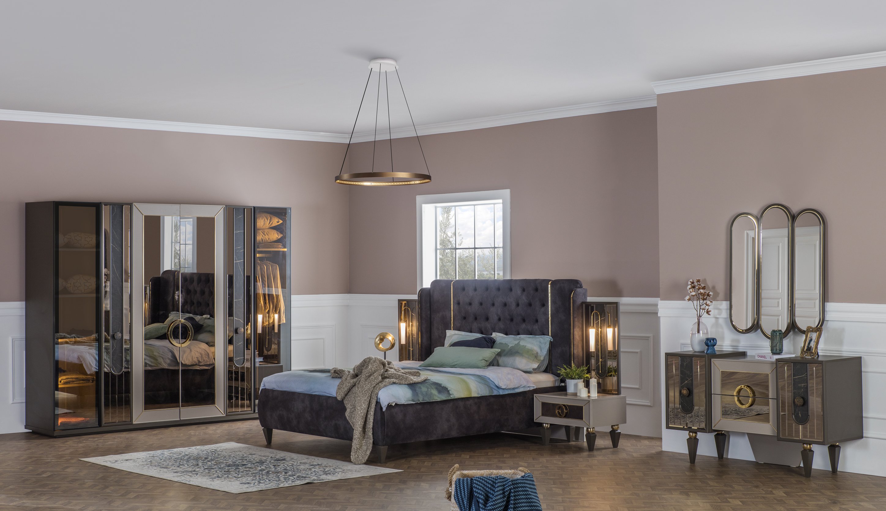 Dulap Lizbon, 263×63×215 cm – Modern și Elegant Dulap Lizbon, 263×63×215 cm - Modern și Elegant