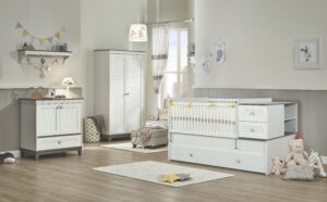 Pat Bebeluș Convertibil Mia 80×130×180 cm