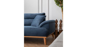 Canapea Milano Bleumarin, 2 Locuri - Design Modern