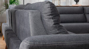 Colțar Milano Gri 3×3 Locuri, Eleganță Modernă