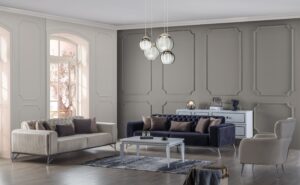 Canapea Mudanya Crem 2 Locuri Elegantă