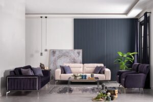 Canapea Zirkon Crem, 2 Locuri - Design Modern