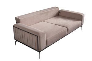 Canapea Zirkon, Crem, 3 Locuri - Design Modern