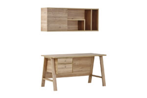 Etajeră Origami pentru Birou, 138×26,8×54,5 cm