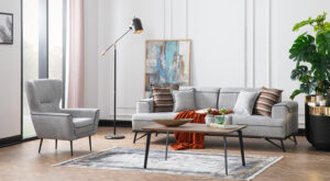 Canapea Oscar Gri, 3 Locuri - Stil și Confort