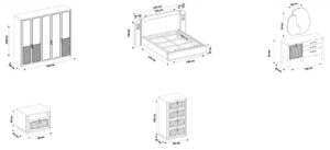 Set Dormitor Salda - Design Elegant și Funcțional