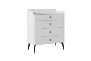 Dulap Vena alb, design modern 90x44,4x107,3 cm