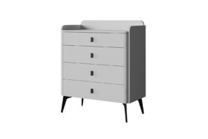 Dulap Vena alb, design modern 90x44,4x107,3 cm