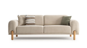 Canapea Bodrum Crem, 2 Locuri - Design Modern