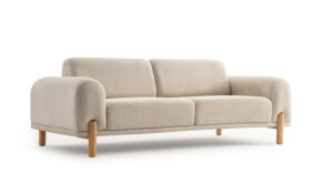 Canapea Bodrum Crem, 2 Locuri - Design Modern