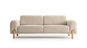 Canapea Bodrum Crem, 2 Locuri - Design Modern