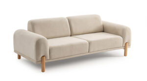 Canapea Bodrum Crem, 2 Locuri - Design Modern