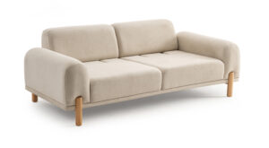 Canapea Bodrum Crem, 2 Locuri - Design Modern