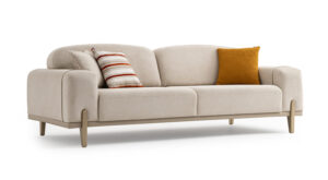 Canapea Asia Crem 3 Locuri - Design Modern