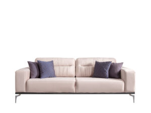 Canapea Zirkon, Crem, 3 Locuri - Design Modern