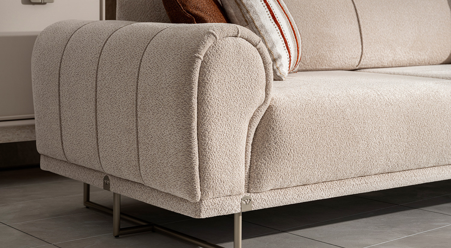Canapea Alaska Bej 3 Locuri – Design Modern Canapea Alaska Bej 3 Locuri - Design Modern
