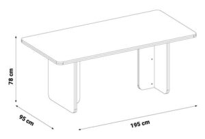 Masă de Dining Alaska - Design Modern şi Elegant