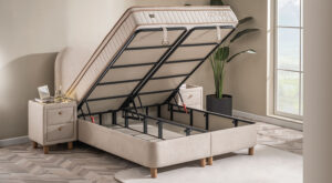 Bază de Pat Bohem - Design Elegant și Modern